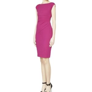 Diane Von Furstenberg Fuchsia Midi Dress